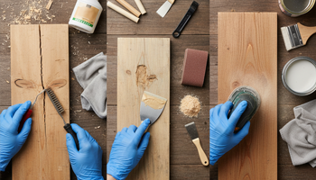 repairing damaged wood